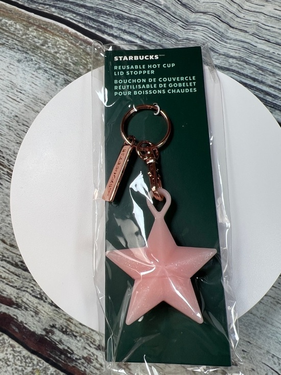 Starbucks Accessories - Starbucks Pink Star Keychain with Rose Gold Hardware